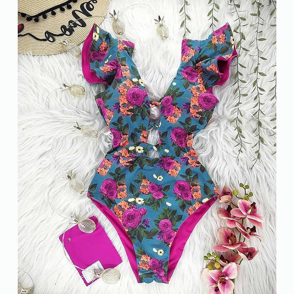 Fresh Petals Fairycore Cottagecore Princesscore One Piece Swimwear - Starlight Fair