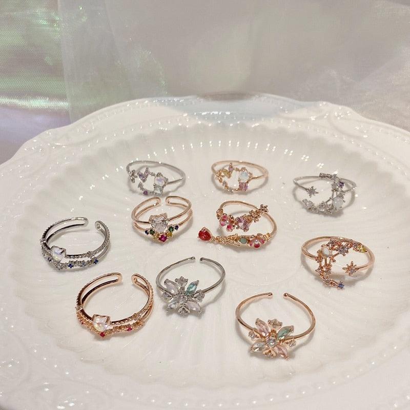 Fae Jeweler Fairycore Cottagecore Princesscore Adjustable Ring Jewelry - Starlight Fair