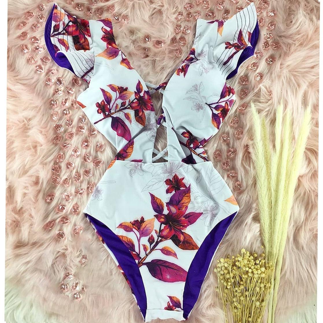 Fresh Petals Fairycore Cottagecore Princesscore One Piece Swimwear - Starlight Fair