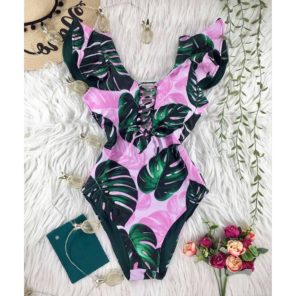 Fresh Petals Fairycore Cottagecore Princesscore One Piece Swimwear - Starlight Fair