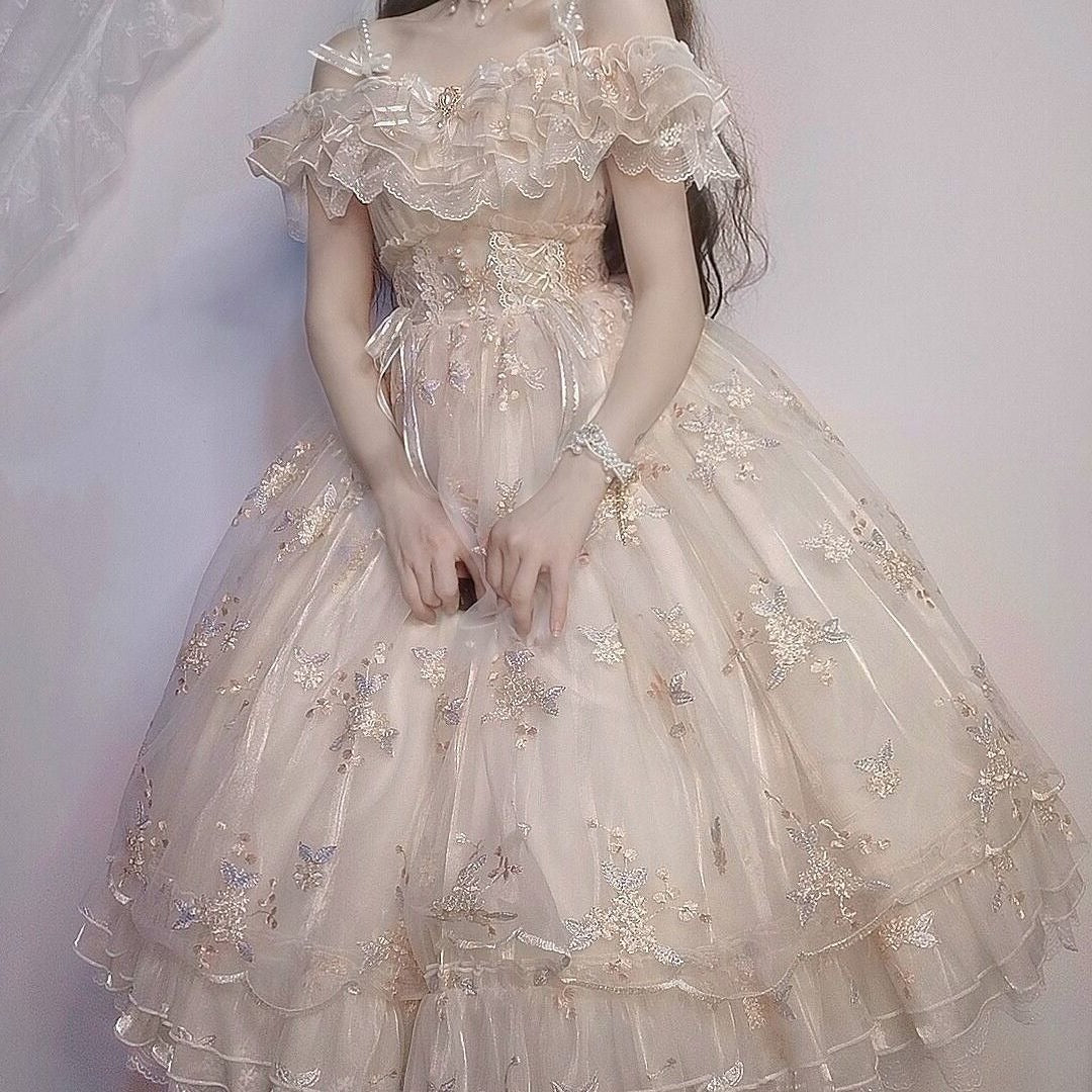 Lady Eletain Cottagecore Fairycore Princesscore Coquette Kawaii Dress