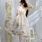 Gilded Angels Cottagecore Fairycore Princesscore Coquette Angelcore Kawaii Dress with Optional Overskirt Set