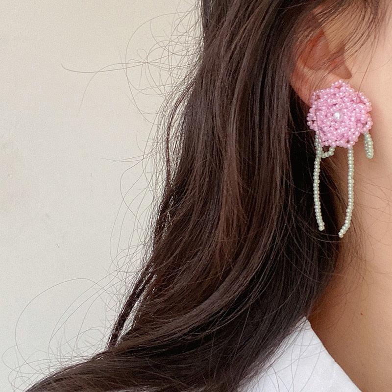 Marissa's Rose Garden Fairycore Cottagecore Princesscore Earrings - Starlight Fair