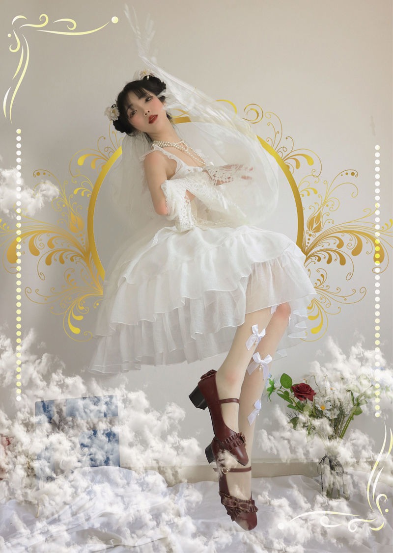 A Love Once in a Blue Rose Cottagecore Fairycore Princesscore Coquette Angelcore Kawaii Dress