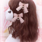 Ice Cream Heart Charm Cottagecore Fairycore Princesscore Coquette Kawaii Hair Bow Clip Accessory Set