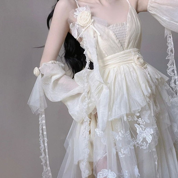 Bride of the Fairy Realm Cottagecore Princesscore Fairycore Coquette  Angelcore Kawaii Dress