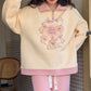 Flower Rabbits Cottagecore Fairycore Princesscore Coquette Kawaii Sweater Top