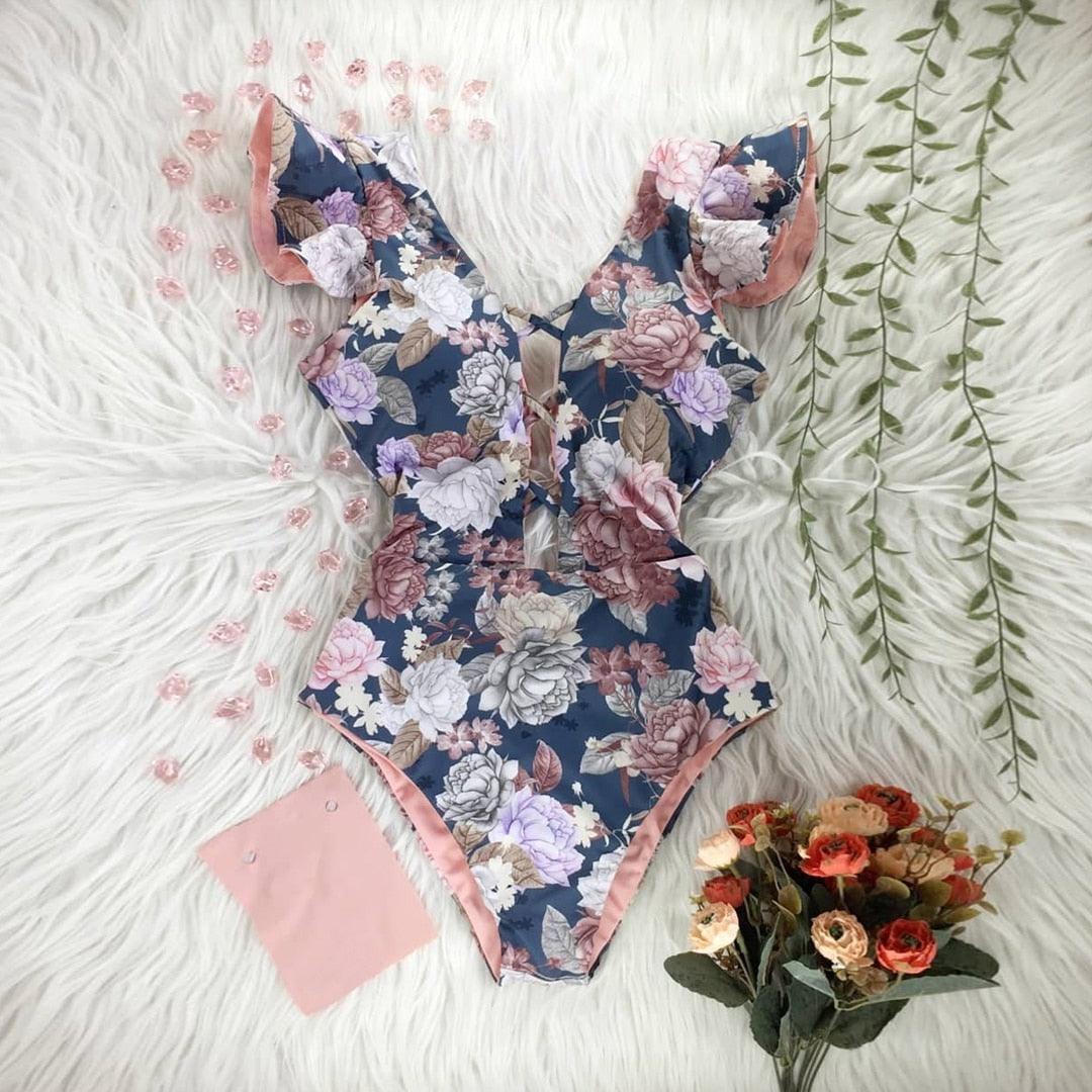 Fresh Petals Fairycore Cottagecore Princesscore One Piece Swimwear - Starlight Fair