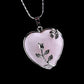 Genuine Crystal Rose Heart Cottagecore Fairycore Necklace - Starlight Fair