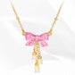 Genuine 18k Gold Plated Lily Rain Cottagecore Princesscore Fairycore Coquette Kawaii Locket Necklace