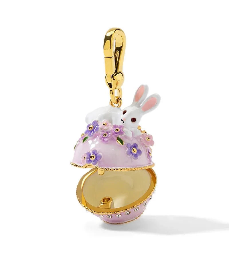 Genuine 18k Gold Plated Copper Gold Bunny and the Princess' Favorite Ball Locket Cottagecore Princesscore Fairycore Coquette Kawaii Locket Necklace