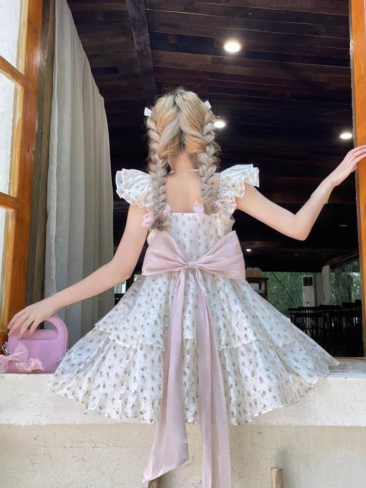 Flower Girl for a Fairy Wedding Cottagecore Princesscore Fairycore Coquette Kawaii Dress