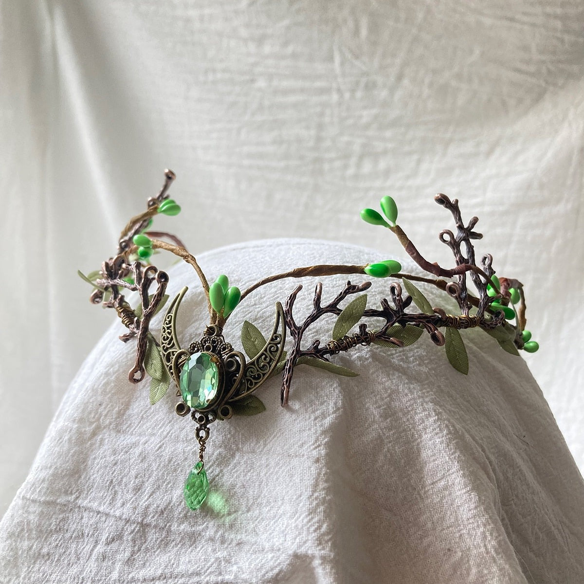 Boughs of the Enchanted Elven Forest Cottagecore Princesscore Fairycore Coquette Gothic Kawaii Tiara Hair Accessory
