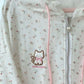 Kitten Playing Amongst Roses Pink                 Hoodie Sweater Top Kawaii Academia Y2K Cottagecore Coquette Fairycore Dollette Princesscore