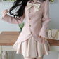 Sparkling Snow-Dusted Rosy Lamplight Fairycore Cottagecore Princesscore Sweater Dress