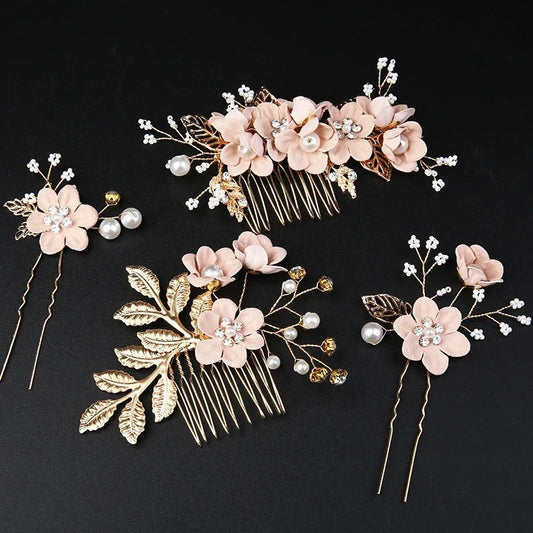 Mini Sakura Paintings Pink              Hair Pin Accessory Set Kawaii Academia Y2K Cottagecore Coquette Fairycore Dollette Princesscore