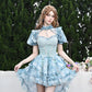 Blueberry Summer Cafe Maid              Dress Mermaidcore Kawaii Academia Y2K Cottagecore Coquette Fairycore Dollette Princesscore