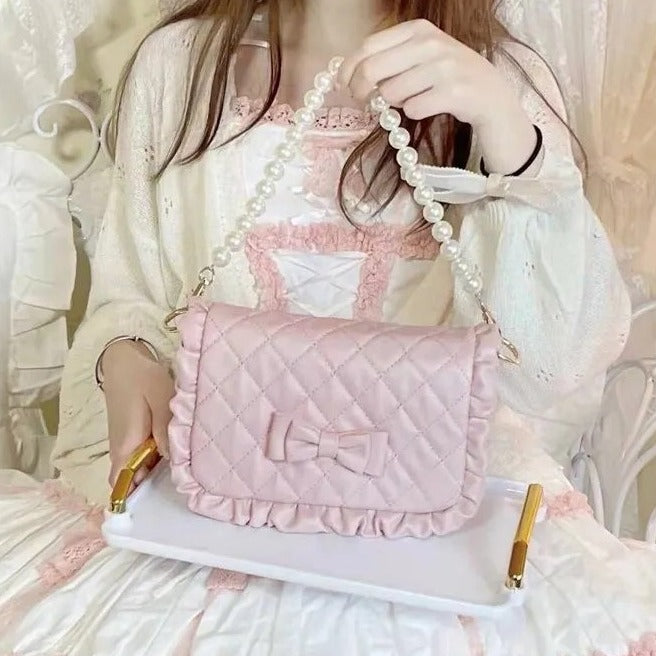 Royal Safari Fairycore Kawaii Cottagecore Fairycore Princesscore Coquette Bag Pink Leopard / 22X7X16 cm