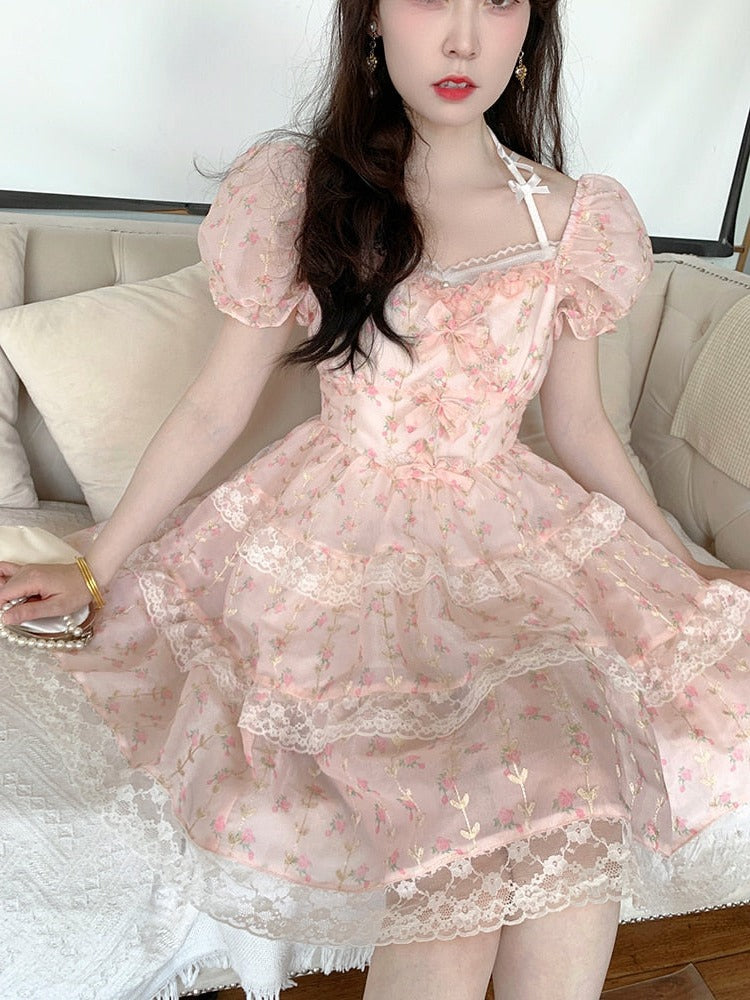 Rosali Marie Cottagecore Princesscore Fairycore Coquette Kawaii Dress