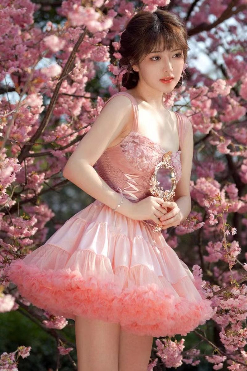 Rose and Strawberry Parfait Cottagecore Princesscore Fairycore Coquette  Soft Girl Balletcore Kawaii Corset Top