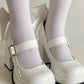 Dollhouse Ribbons Pink              Heels Mary Janes Shoes Kawaii Academia Y2K Cottagecore Coquette Fairycore Dollette Princesscore