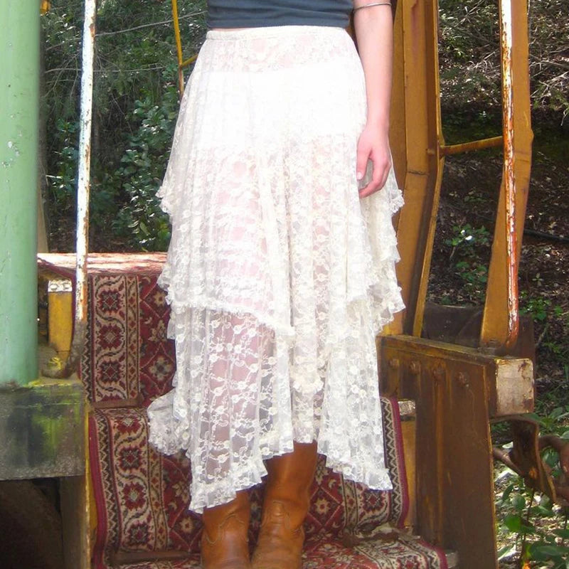 Karina the Wildflower Bard's Melody Cottagecore Princesscore Fairycore Coquette Soft Girl Kawaii Skirt Bottoms