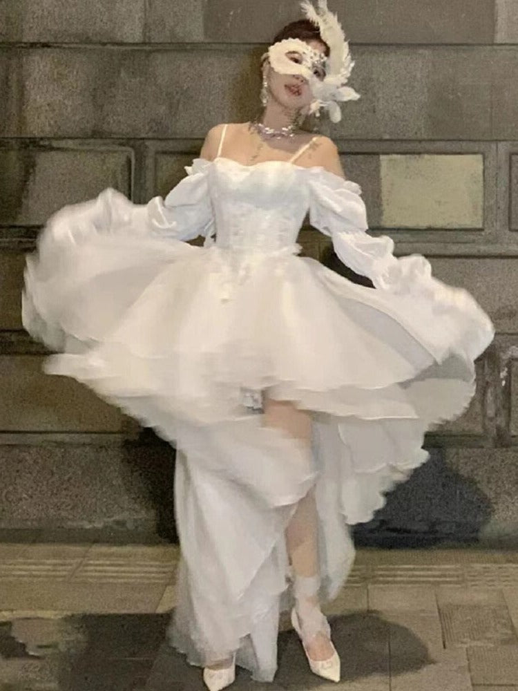 Bride of the Masquerade Cottagecore Princesscore Fairycore Coquette Angelcore Romantic Academia Balletcore Kawaii Dress