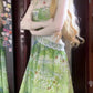 Ethereal Beauty of a Summer Elven Forest Forager               Maxi Dress and Handkerchief Bandana Full Set Kawaii Academia Y2K Cottagecore Coquette Fairycore Dollette Princesscore