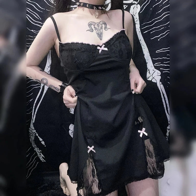 Allie Kat in Paris Cottagecore Fairycore Princesscore Coquette Angelcore Gothic Kawaii Dress