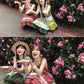 The Two Cherry Fairies Cottagecore Fairycore Princesscore Coquette Kawaii Dress