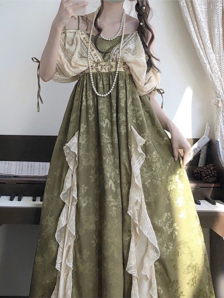 Empress of the Elves Cottagecore Princesscore Fairycore Coquette Kawaii Dress