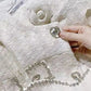 Heartfelt Snow Flurry Cottagecore Princesscore Fairycore Coquette Soft Girl Kawaii Cardigan and Skirt Complete Set