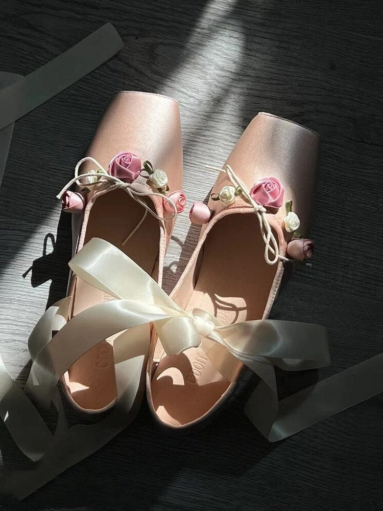 The Rosy Music Box Ballerina Cottagecore Princesscore Fairycore Coquette Balletcore Kawaii Shoes