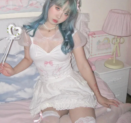 Angel Bunny Love Cottagecore Princesscore Fairycore Coquette Kawaii Top