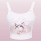 Two Princesses and Their Pet Kittens Cottagecore Princesscore Fairycore Coquette Soft Girl Kawaii Cami Top with Optional Cardigan Set