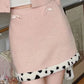 Pretty Leopard Cottagecore Princesscore Fairycore Coquette Kawaii Cardigan Top with Optional Skirt Set