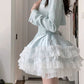 Bella Blueberry Cottagecore Princesscore Fairycore Coquette Kawaii Complete Cardigan Top and Dress Set
