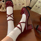 Ruby Red's Wishes Cottagecore Fairycore Princesscore Coquette Dark Academia Gothic Kawaii Shoes