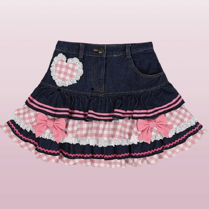 Midday Picnic in the Daisy Fields Cottagecore Princesscore Fairycore Coquette Kawaii Skirt Bottoms