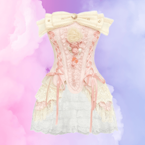 Natalia Bleu Fairycore Cottagecore Corset with Optional Long Sleeve Top and  Skirt Bottom Dress Set – Starlight Fair