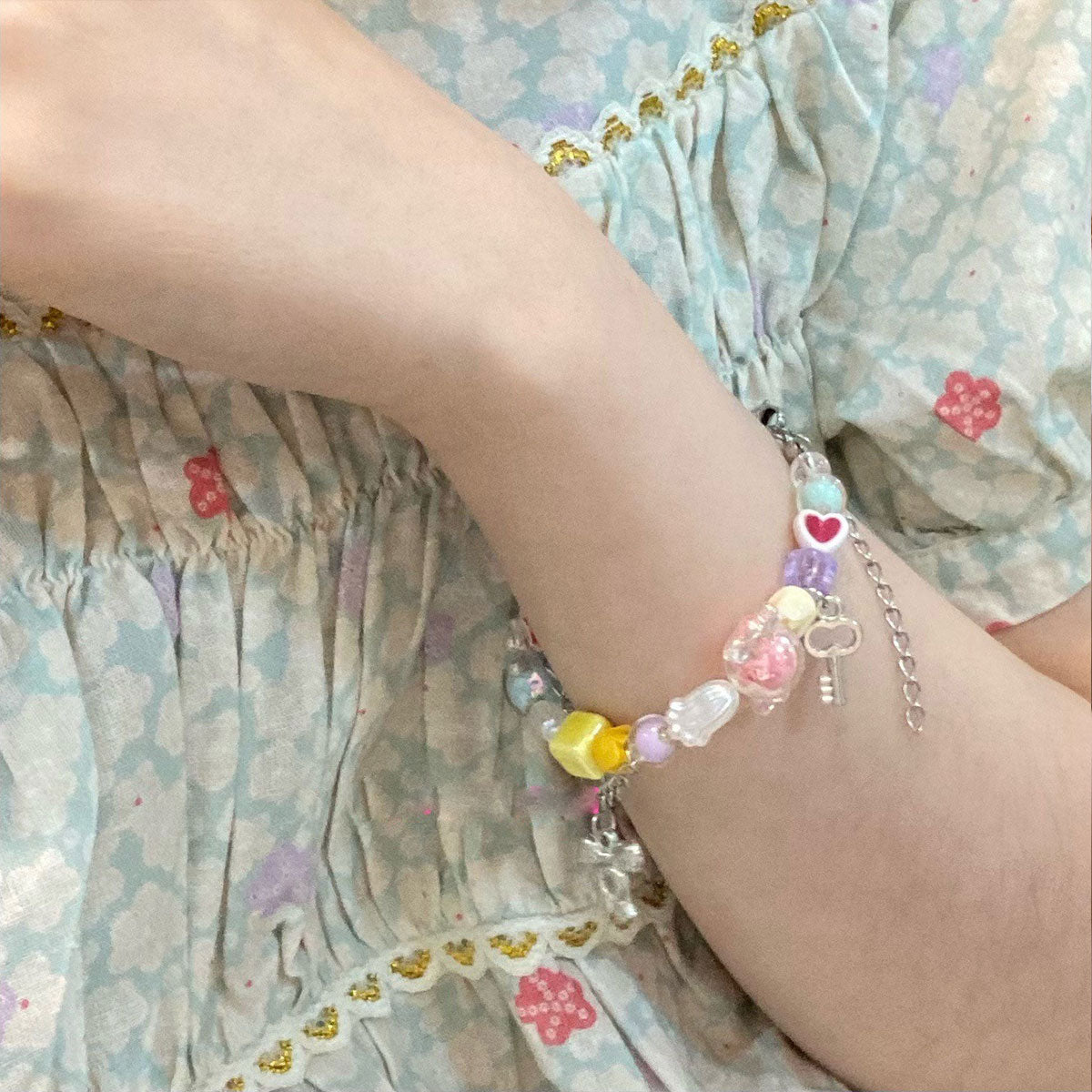 Tossing Candies at the Fair Fairy Kei Fairycore Kawaii Choker with Optional Bracelet Set