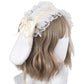 Frosty Spring Day Snowball Bunny Fairycore Cottagecore Princesscore Hair Accessory - Starlight Fair