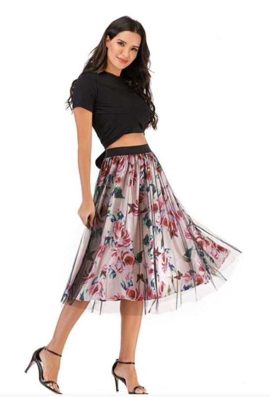 Silken Rose Fae Fairycore Princesscore Top and Bottom Complete Dress Set