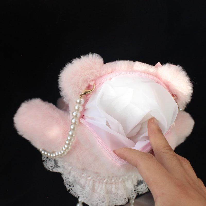 Sakura Cherry Blossom Hanami Parade Bear Friend Cottagecore Fairycore Princesscore Coquette Kawaii Bag - Starlight Fair