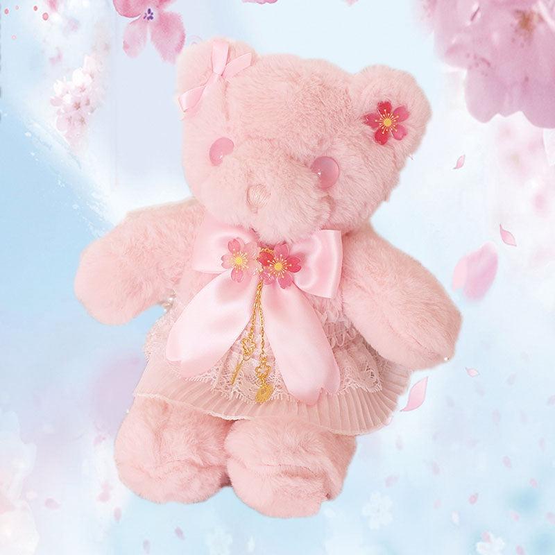 Sakura Cherry Blossom Hanami Parade Bear Friend Cottagecore Fairycore Princesscore Coquette Kawaii Bag - Starlight Fair