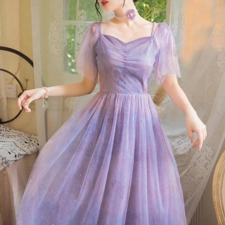 Fae of the Aurora Borealis Fairycore Cottagecore Princesscore Dress - Starlight Fair