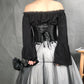 Rillian's Beloved Dark Fairycore Cottagecore Princesscore Corset Top and Skirt Bottoms Set - Starlight Fair