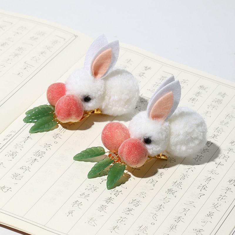 Bunnies Foraging in Starbright Forest Hair Accessory Set - Starlight Fair
