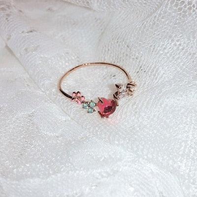 Pink Heart Ring - Melody | Abbott Atelier | Artisan Jewelry