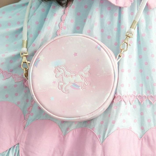 Kawaii Princesscore Unicorn Mini Crossbody Purse - Starlight Fair